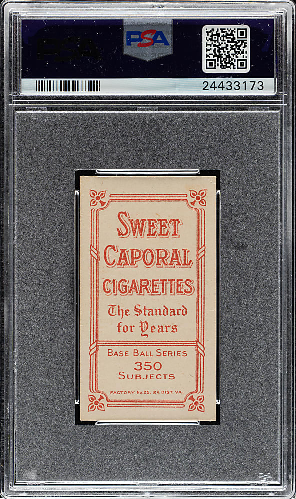 1909-1911 T206 White Border Nap Rucker Portrait PSA EX 5