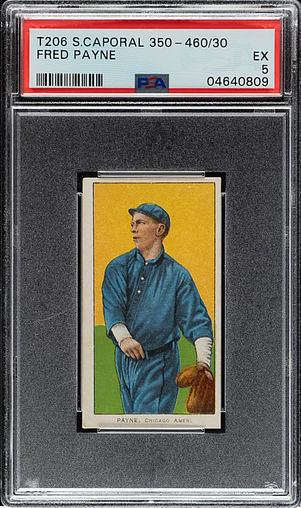 1909-1911 T206 White Border Fred Payne PSA EX 5