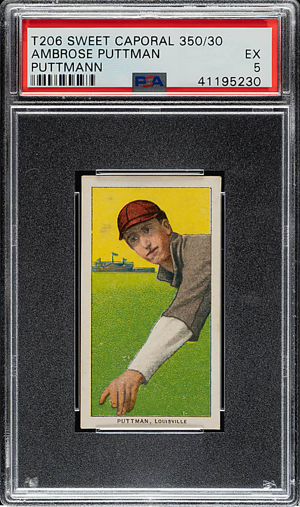 1909-1911 T206 White Border Ambrose Puttman PSA EX 5