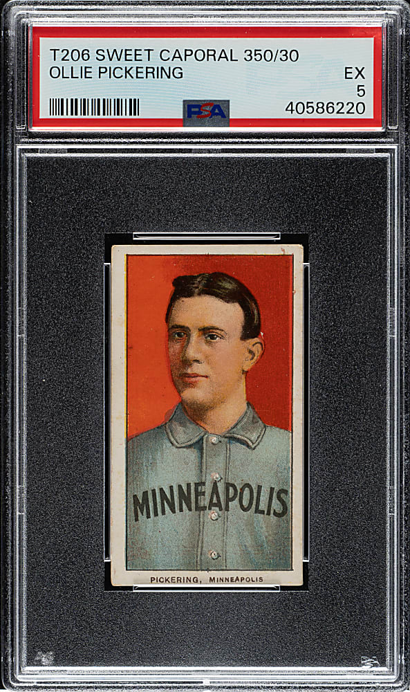 1909-1911 T206 White Border Ollie Pickering PSA EX 5