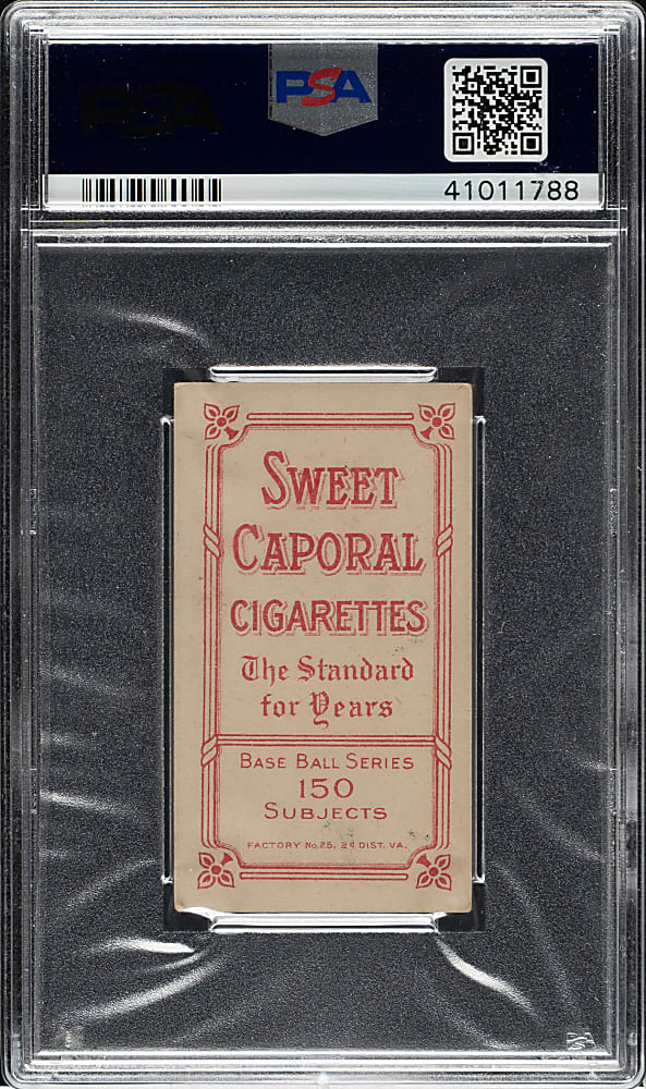 1909-1911 T206 White Border Admiral Schlei Catching PSA EX 5
