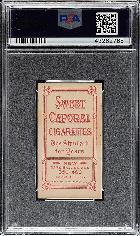 1909-1911 T206 White Border Cy Seymour Portrait PSA EX 5