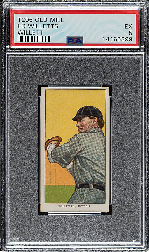 1909-1911 T206 White Border Ed Willetts PSA EX 5 - Old Mill Back