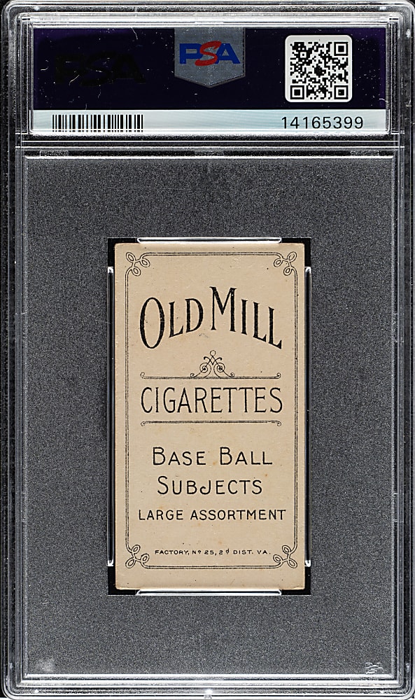 1909-1911 T206 White Border Ed Willetts PSA EX 5 - Old Mill Back
