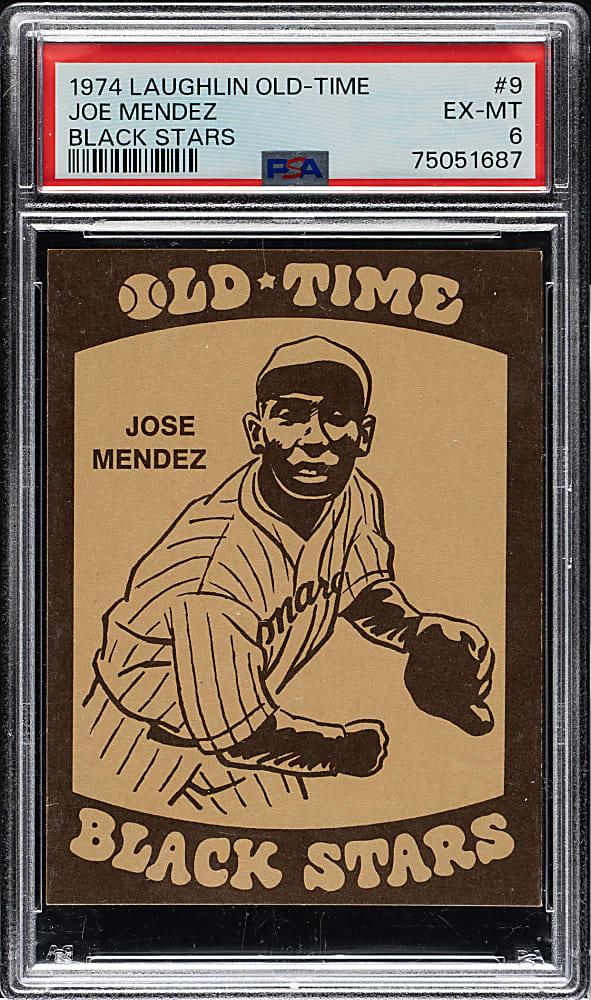 1974 Laughlin Old-Time Black Stars #9 Jose Mendez PSA EX-MT 6