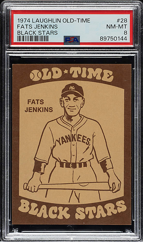 1974 Laughlin Old-Time Black Stars #28 Fats Jenkins PSA NM-MT 8