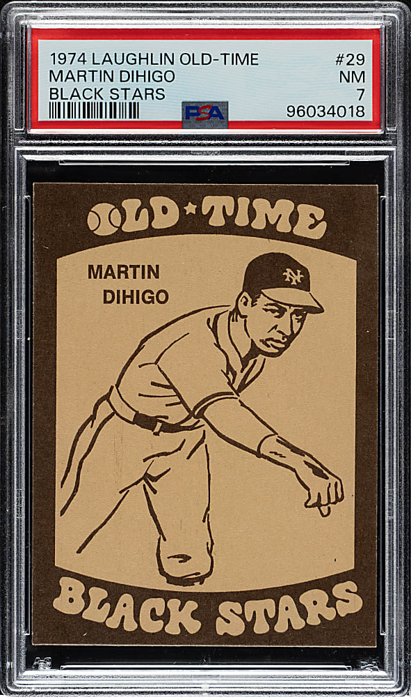 1974 Laughlin Old-Time Black Stars #29 Martin Dihigo PSA NM 7