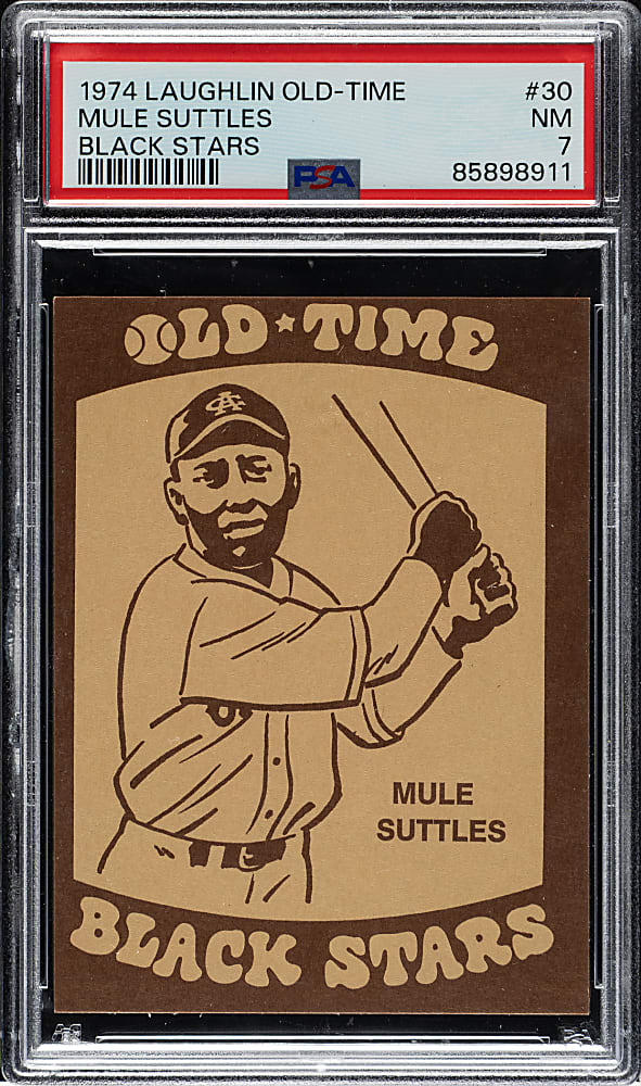 1974 Laughlin Old-Time Black Stars #30 Mule Suttles PSA NM 7