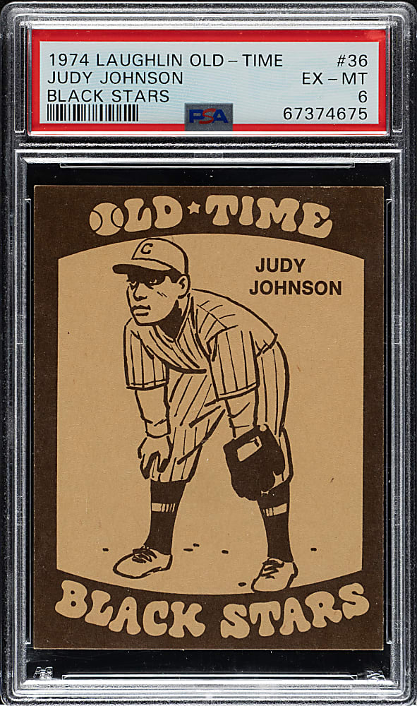 1974 Laughlin Old-Time Black Stars #36 Judy Johnson PSA EX-MT 6
