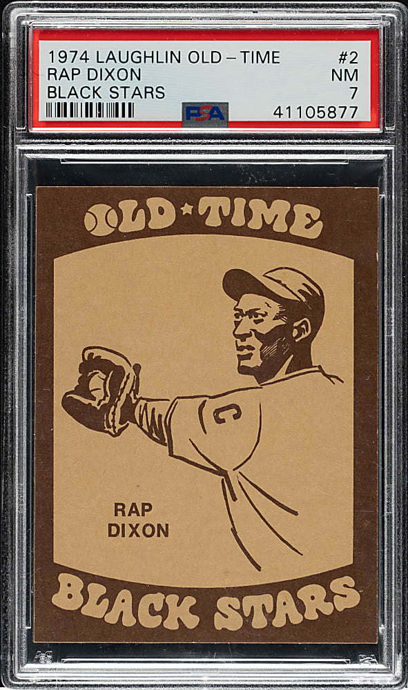 1974 Laughlin Old-Time Black Stars #2 Rap Dixon PSA NM 7