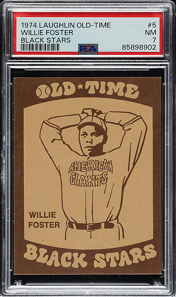 1974 Laughlin Old-Time Black Stars #5 Willie Foster PSA NM 7