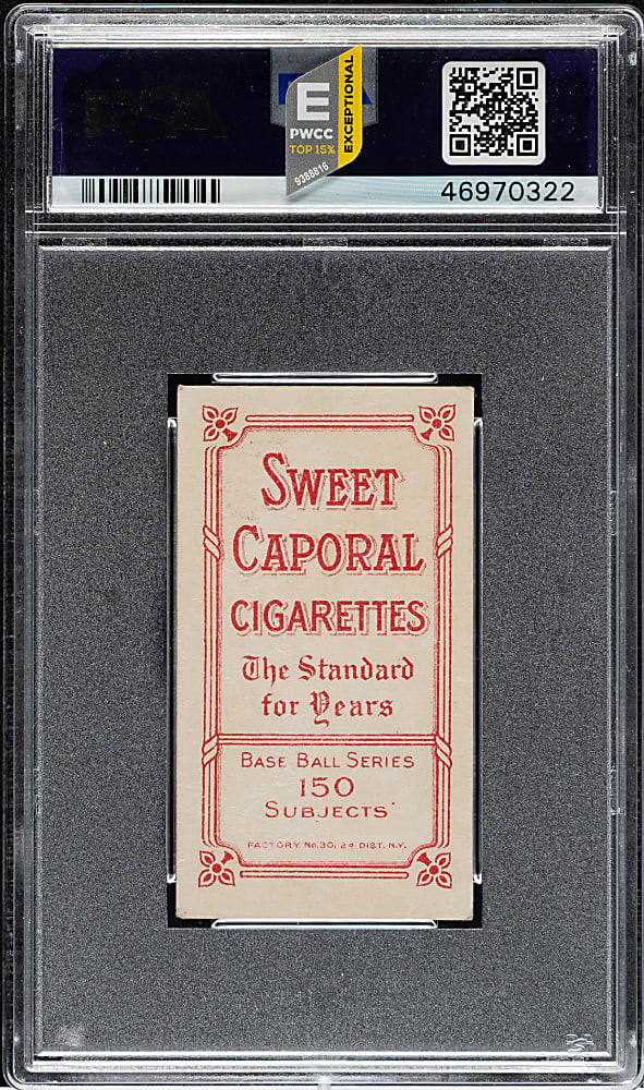 1909-1911 T206 White Border Ed Konetchy Glove Above Head PSA VG-EX 4