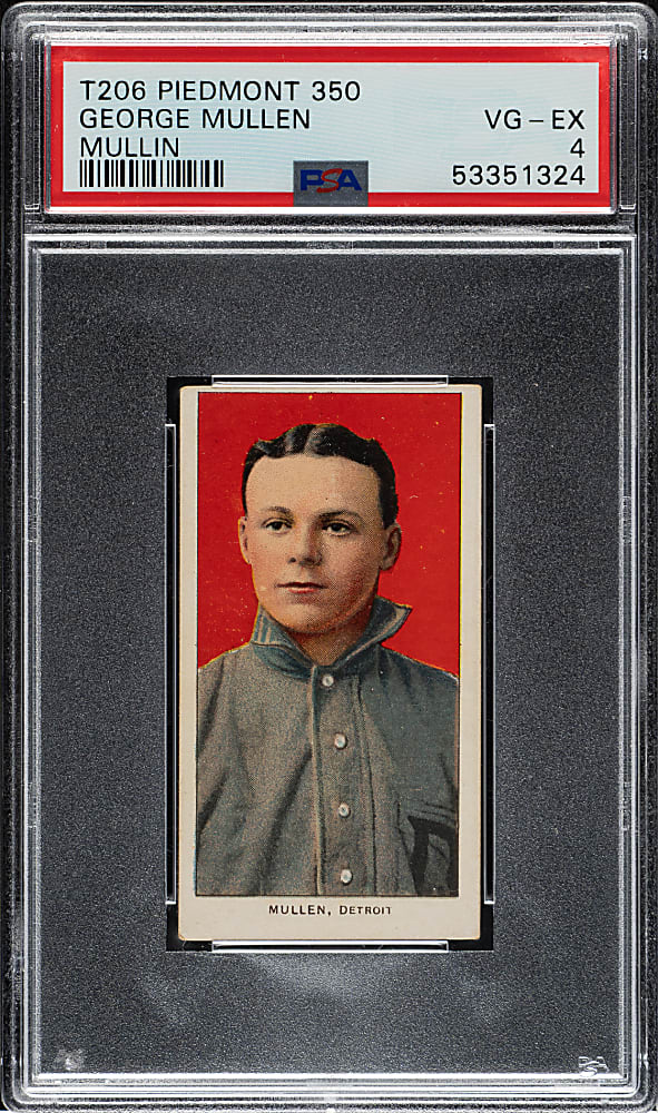1909-1911 T206 White Border George Mullen PSA VG-EX 4