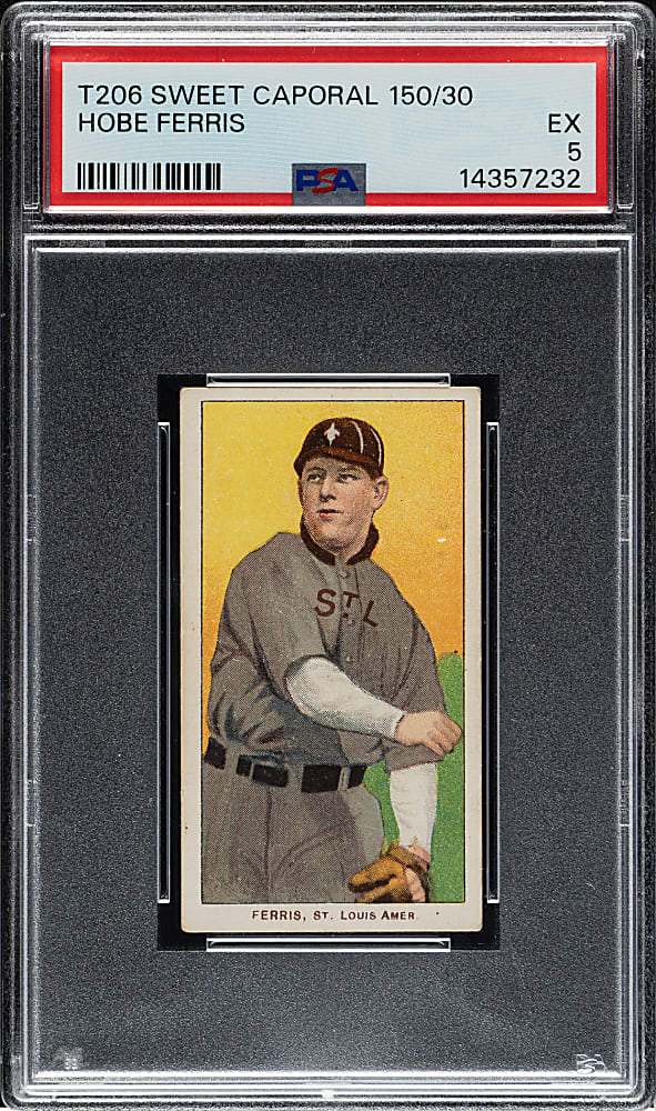 1909-1911 T206 White Border Hobe Ferris PSA EX 5