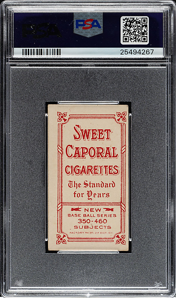 1909-1911 T206 White Border Larry Doyle Portrait PSA EX 5