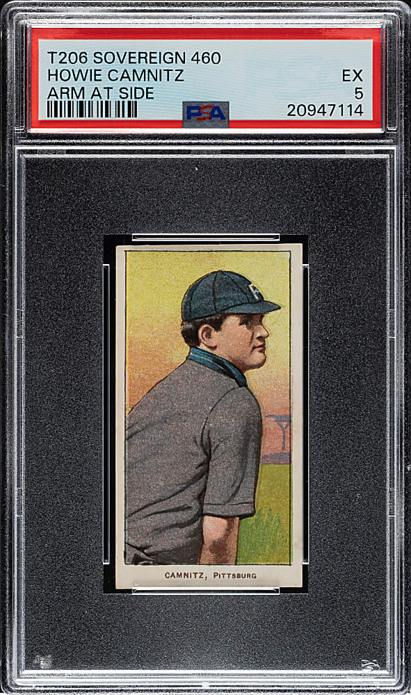 1909-1911 T206 White Border Howie Camnitz Arm At Side PSA EX 5 - Sovereign 460 Back