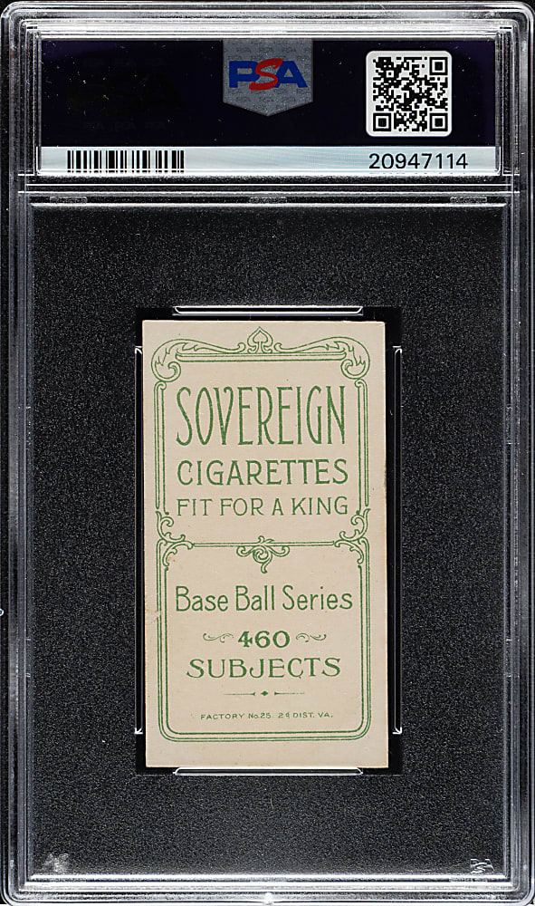 1909-1911 T206 White Border Howie Camnitz Arm At Side PSA EX 5 - Sovereign 460 Back