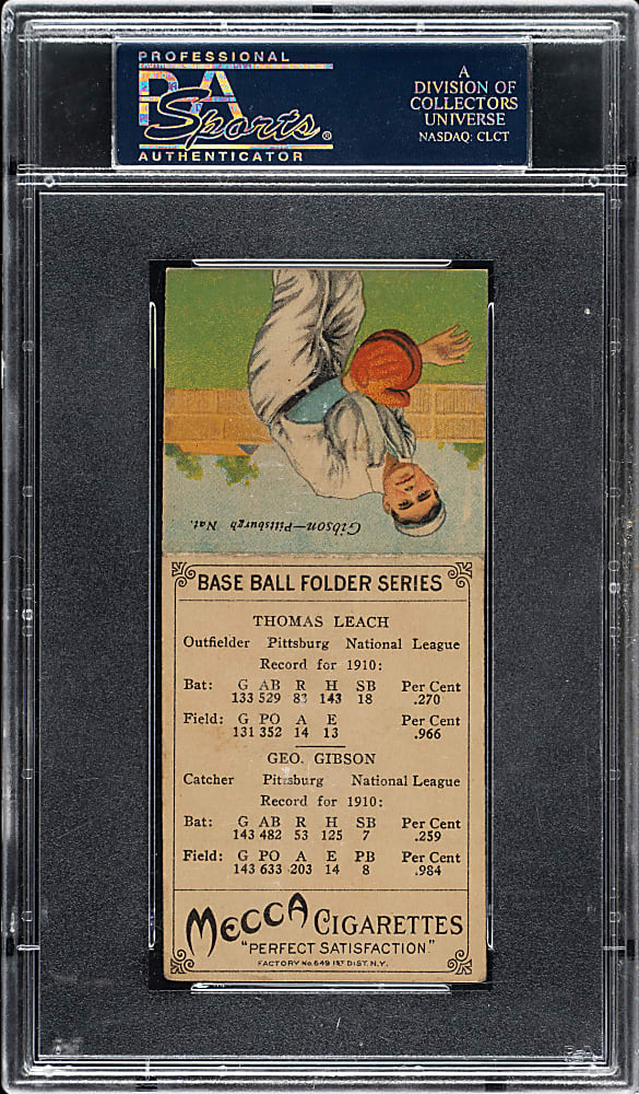 1911 T201 Mecca Double Folder Leach/Gibson PSA EX+ 5.5