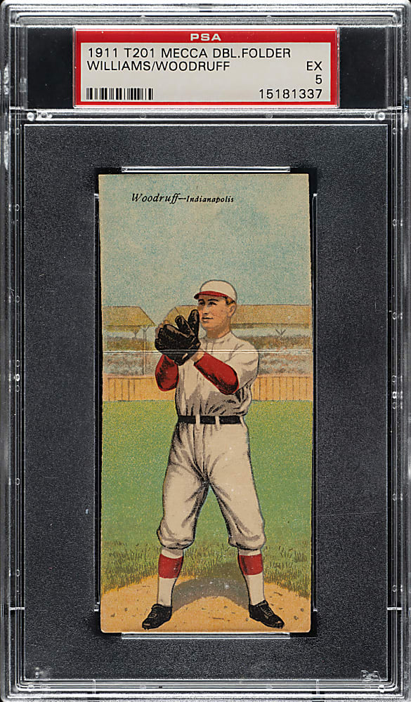1911 T201 Mecca Double Folder Hal Woodruff/Williams PSA EX 5