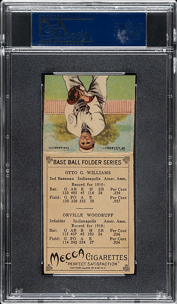 1911 T201 Mecca Double Folder Hal Woodruff/Williams PSA EX 5