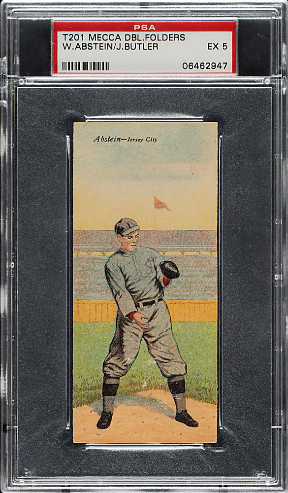 1911 T201 Mecca Double Folders Abstein/Butler PSA EX 5