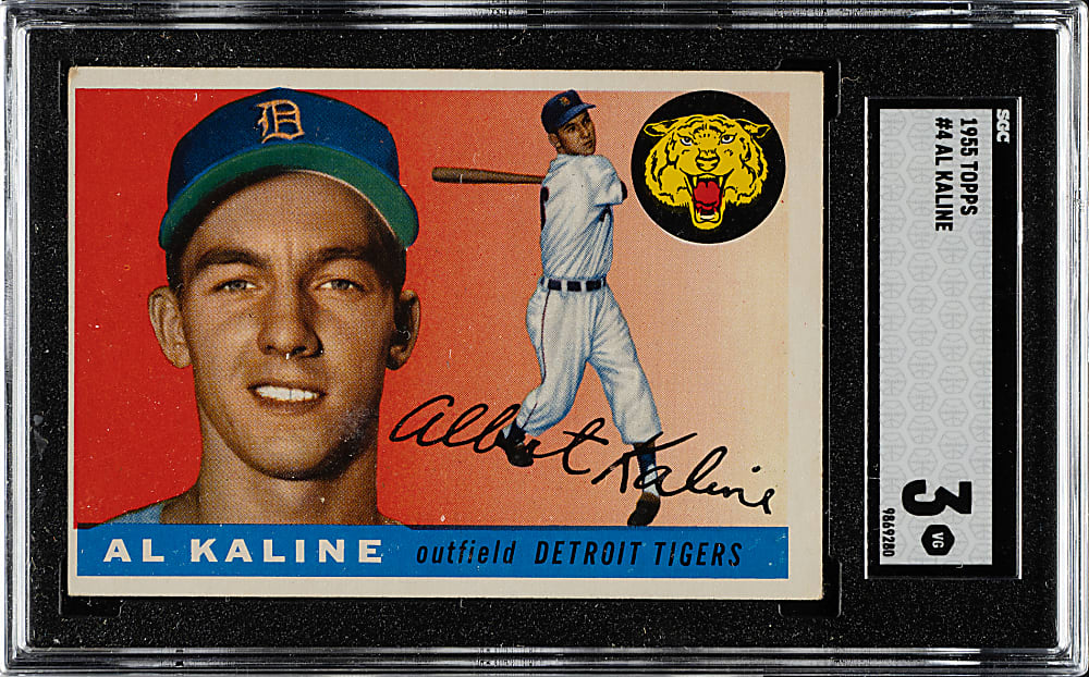 1955 Topps #4 Al Kaline SGC VG 3