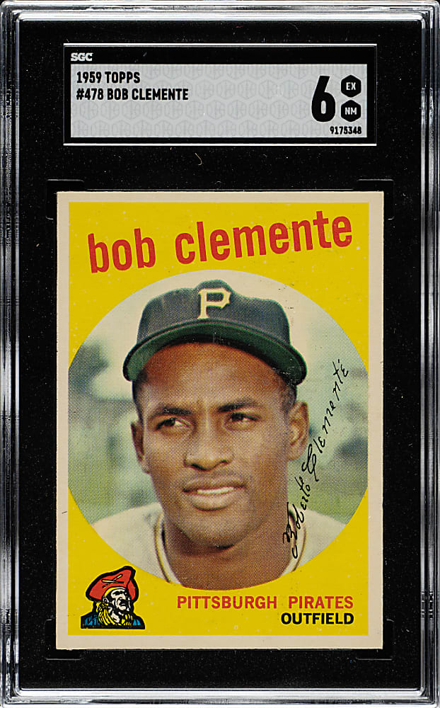 1959 Topps #478 Roberto Clemente SGC EX/NM 6
