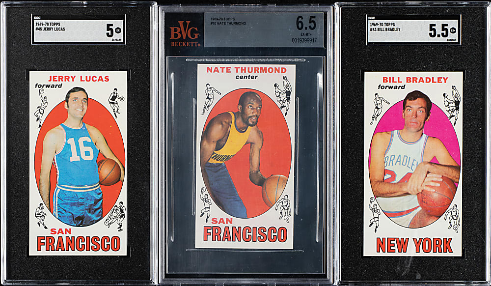 1969-1970 Topps Basketball Hall of Fame SGC- and BVG-Graded Collection (7)
