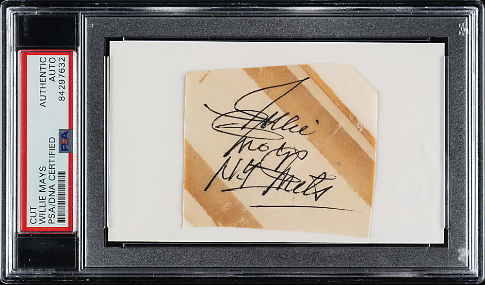 Willie Mays Cut Signature - PSA/DNA