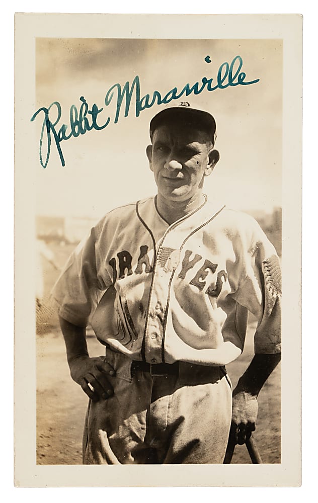 Rabbit Maranville Signed Photograph - JSA