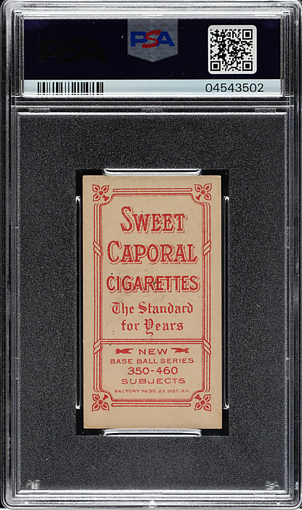 1909-1911 T206 White Border Joe Lake St. Louis Ball in Hand PSA EX-MT 6