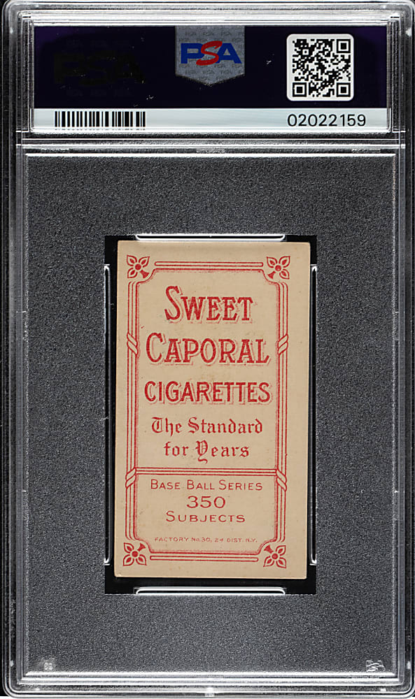 1909-1911 T206 White Border Red Kleinow New York, Catching PSA EX-MT 6