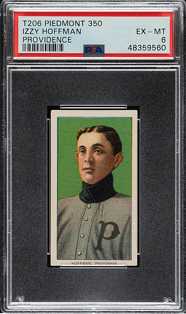1909-1911 T206 White Border Izzy Hoffman PSA EX-MT 6