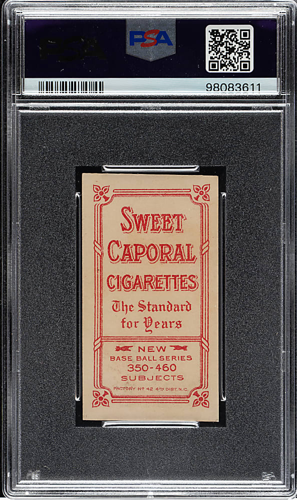 1909-1911 T206 White Border Gabby Street Catching PSA EX-MT 6