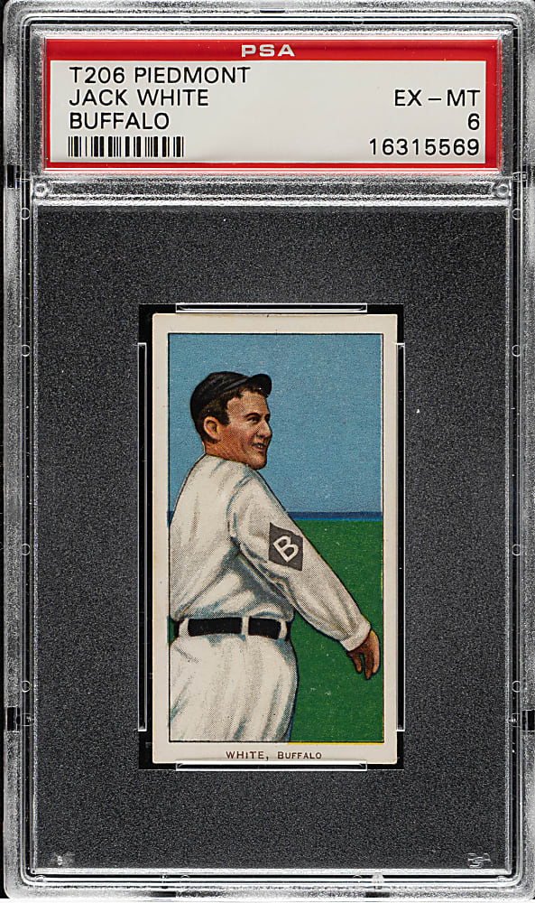 1909-1911 T206 White Border Jack White PSA EX-MT 6