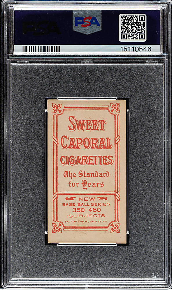 1909-1911 T206 White Border Jimmy Sheckard Glove Showing PSA EX-MT 6