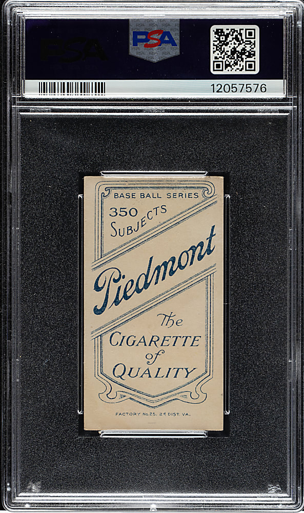 1909-1911 T206 White Border Heinie Smith PSA EX-MT 6