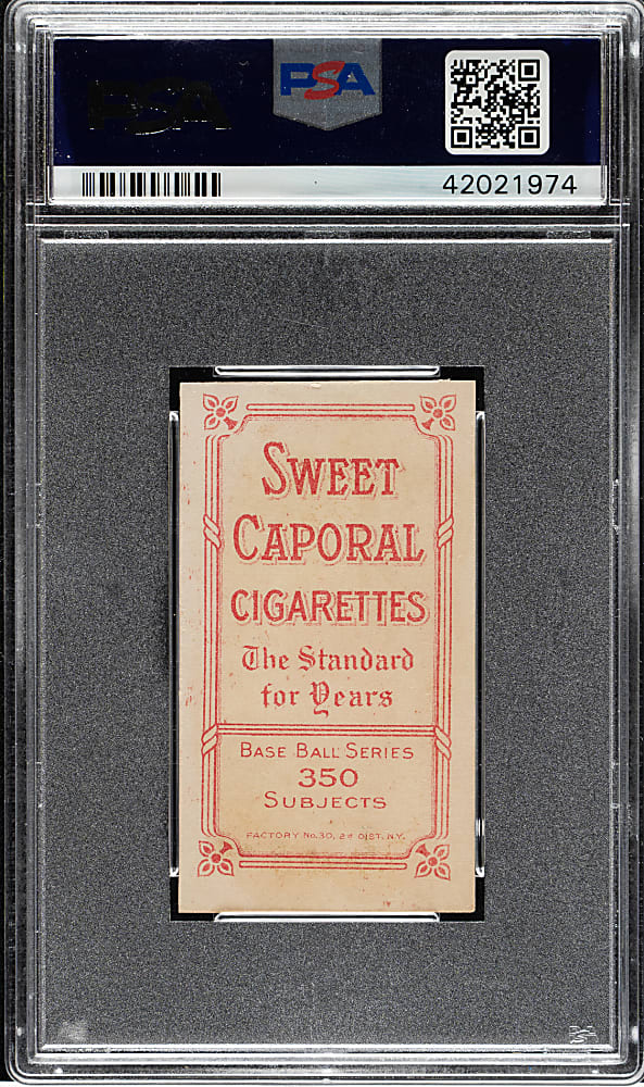 1909-1911 T206 White Border George McQuillan with Bat PSA EX-MT 6