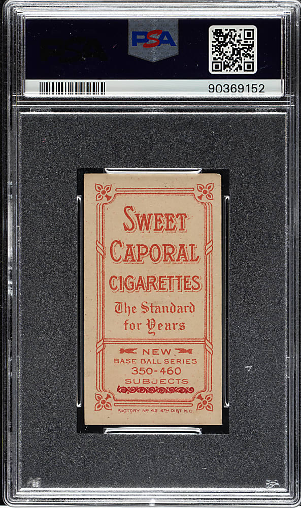 1909-1911 T206 White Border Rube Oldring Batting PSA EX-MT 6