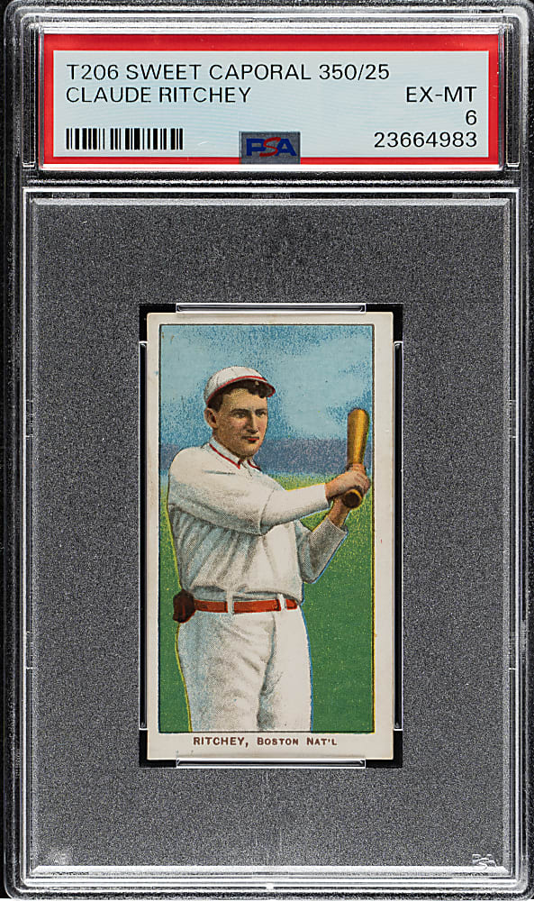 1909-1911 T206 White Border Claude Ritchey PSA EX-MT 6