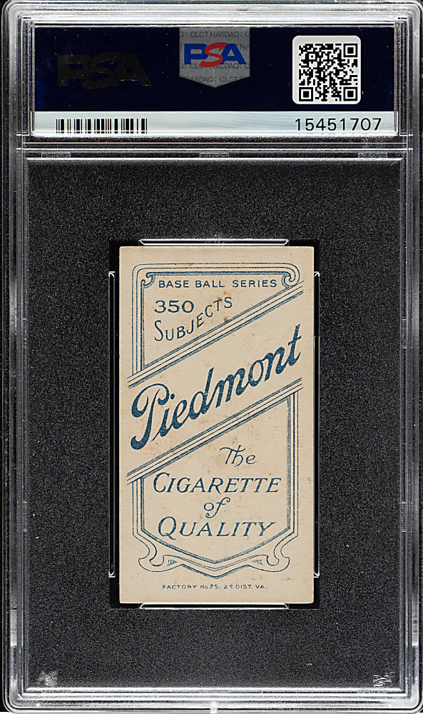1909-1911 T206 White Border Orval Overall Portrait PSA EX-MT 6