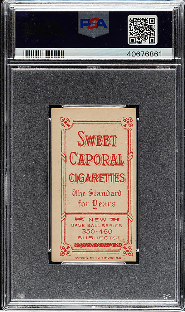1909-1911 T206 White Border Harry Steinfeldt with Bat PSA EX-MT 6