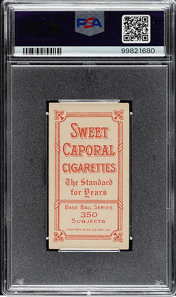 1909-1911 T206 White Border Hooks Wiltse Portrait No Cap PSA EX-MT 6