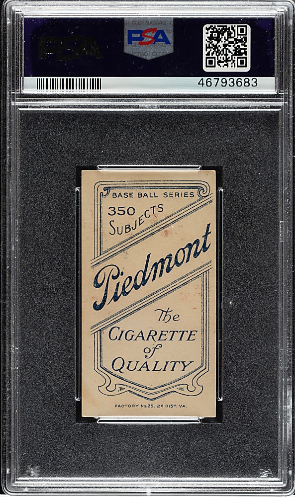 1909-1911 T206 White Border Lucky Wright PSA EX-MT 6