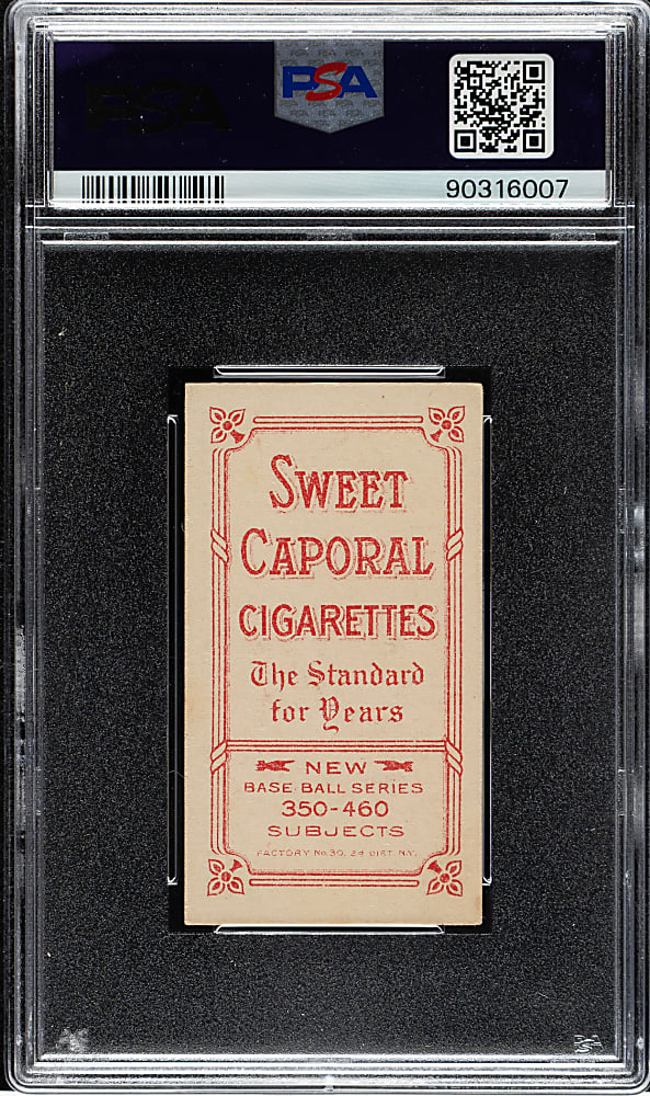 1909-1911 T206 White Border Neal Ball Cleveland PSA EX-MT 6