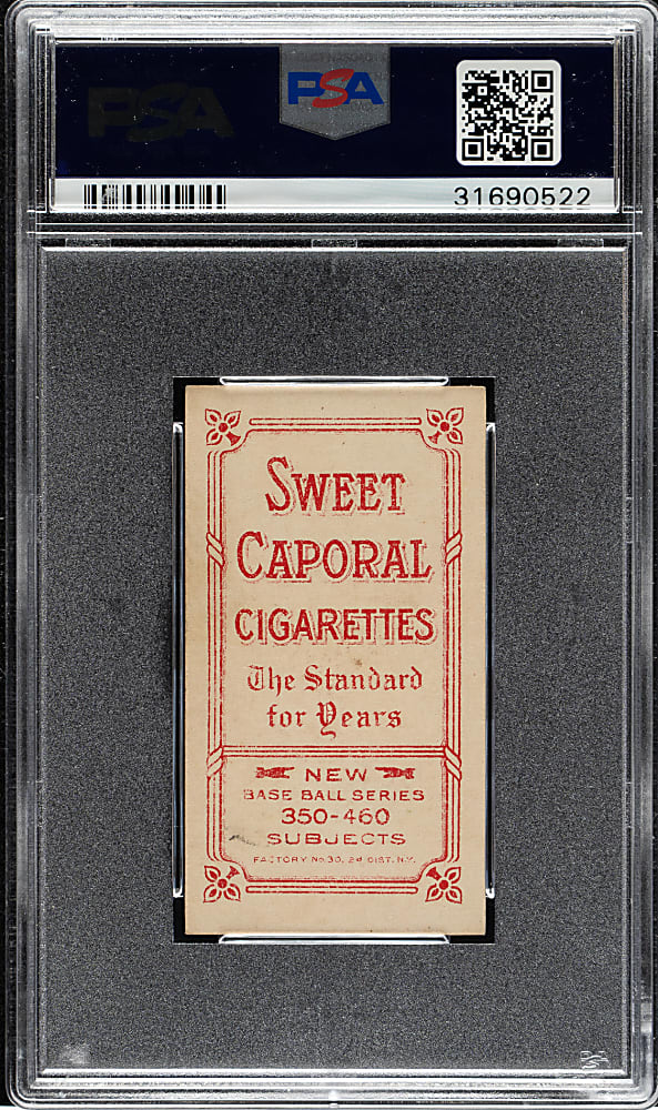 1909-1911 T206 White Border Bill Bergen Catching PSA EX-MT 6