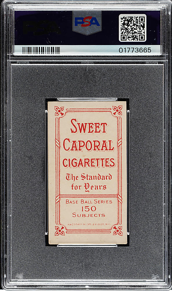 1909-1911 T206 White Border Lefty Leifield Pitching PSA EX-MT 6