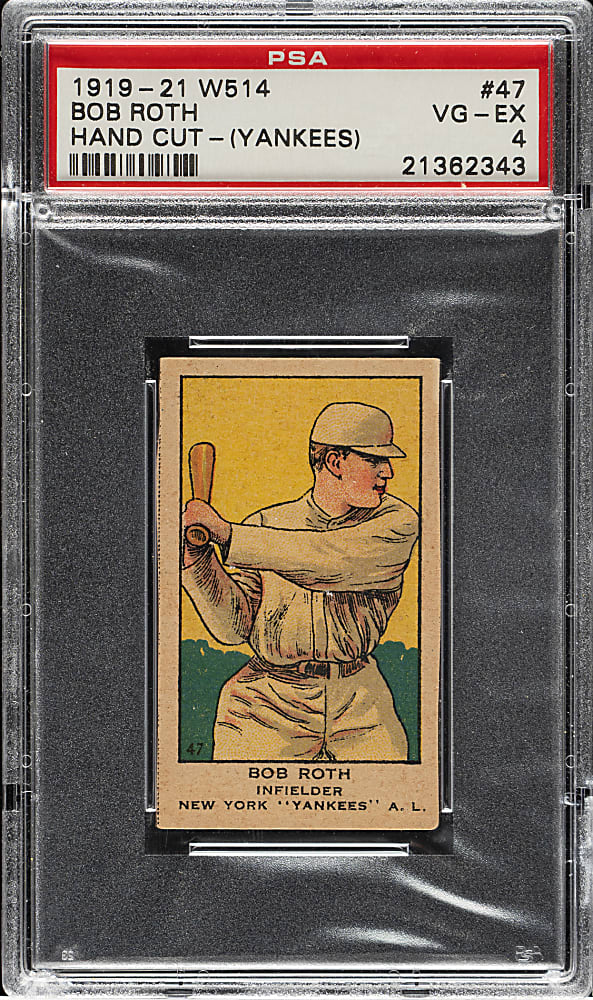 1920-1921 W514 #47 Bob Roth New York PSA VG-EX 4