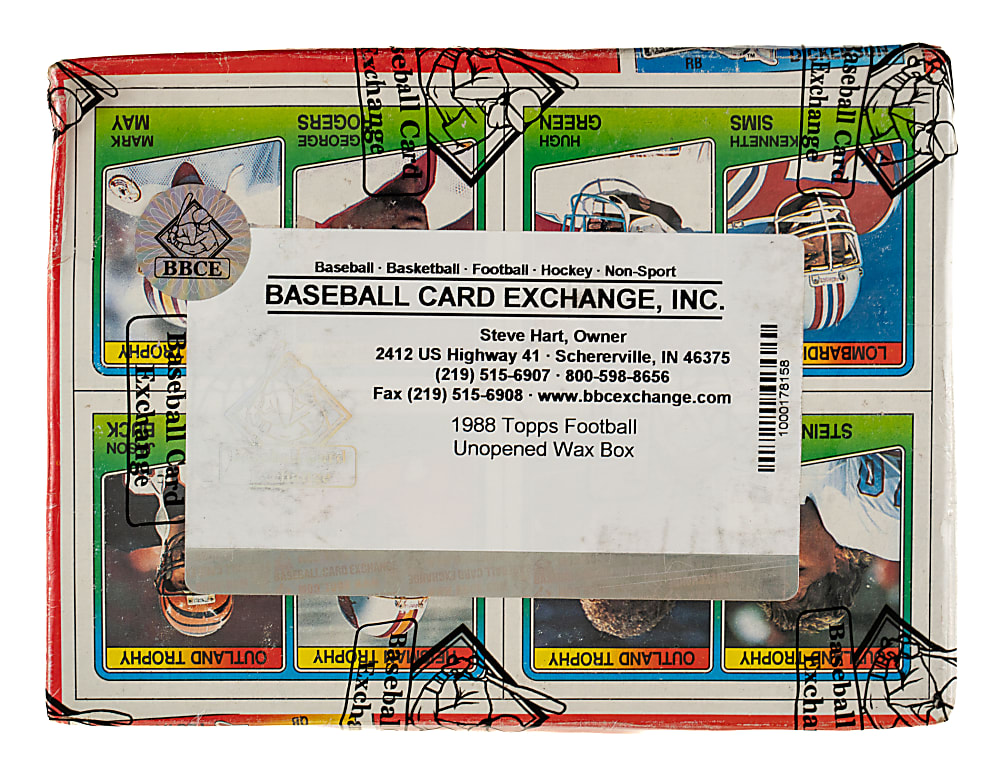 1988 Topps Football Unopened Wax Box (36 Packs) - BBCE