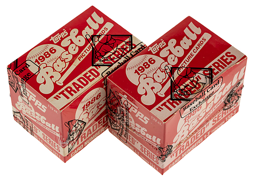 1986 Topps Traded Factory Box Set Pair - BBCE